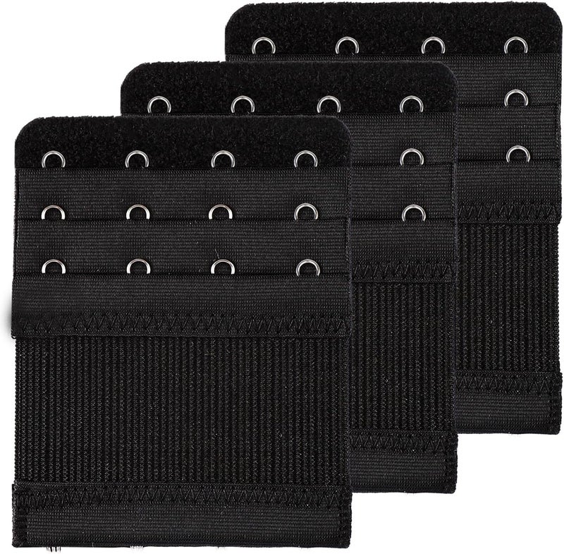 FEUNLEM 4 Hook Bra Extenders for women, Adjustable 4 hook Plus Size Bra Extender (3/4" Spacing) - Image 1